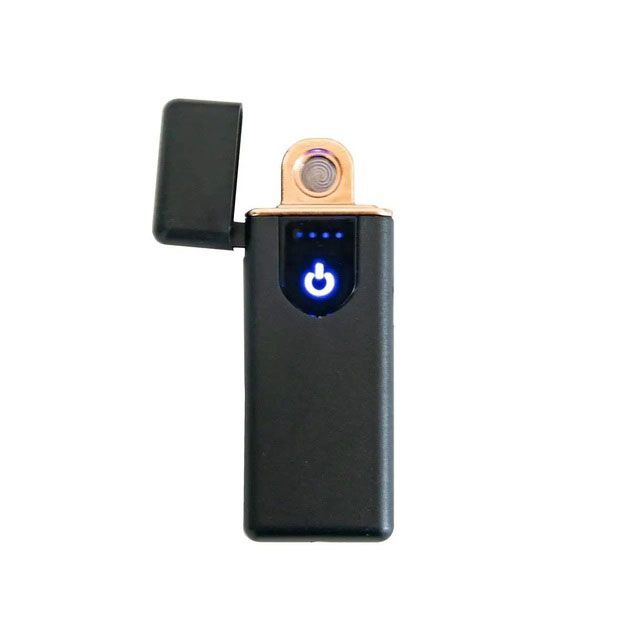 Электрозажигалка USB ZGP ABS, сенсорная зажигалка электрическая спиральная. Цвет: черный
