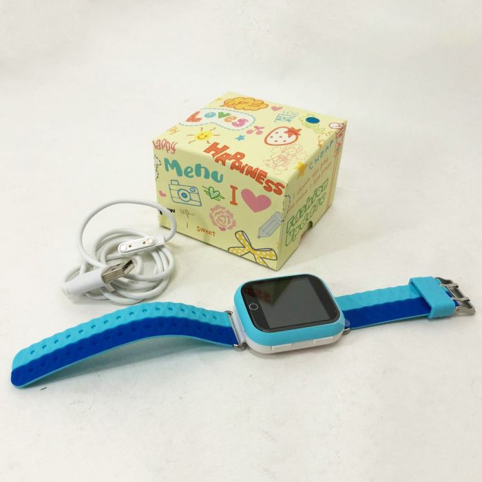 Детские умные часы с GPS Smart baby watch Q750 Blue, смарт часы-телефон c сенсорным экраном и играми