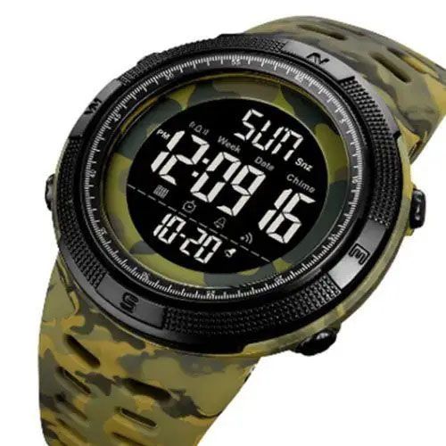Часы наручные мужские SKMEI 2070CMGN ARMY GREEN CAMO. Цвет: зеленый камуфляж