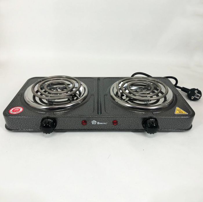 Электроплита настольная Domotec MS-5802, плита двухкомфорочная электроплита кухонна бытовая электрическая