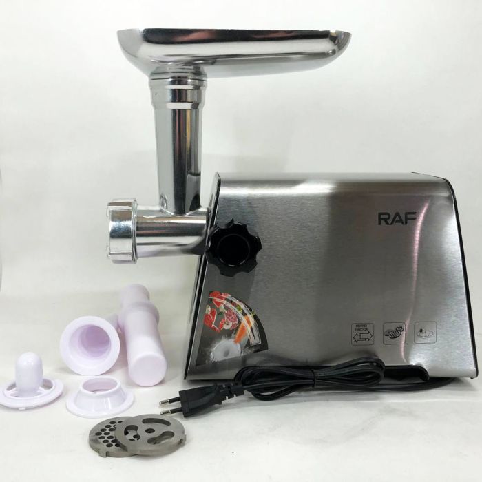 Электрическая мясорубка RAF R.3397 с функцией реверса и защитой, электромясорубка для шинковки