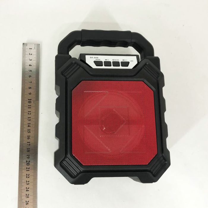 Беспроводная портативная Bluetooth колонка YF-668BT. Цвет: красный