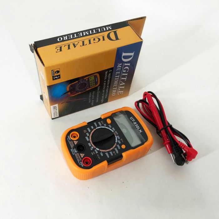 Мультиметр DT-830 LN с подсветкой и звуком ABaTap до 750 В Оранжевый, тестер для измерения напряжения