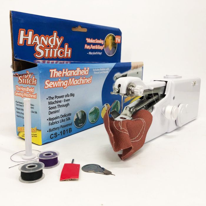Портативная мини-швейная машинка HANDY SWITCH CS-101B, Ручная швейная машинка удобная компактная