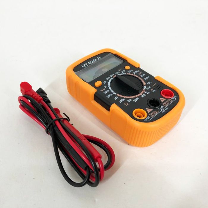 Мультиметр DT-830 LN с подсветкой и звуком ABaTap до 750 В Оранжевый, тестер для измерения напряжения