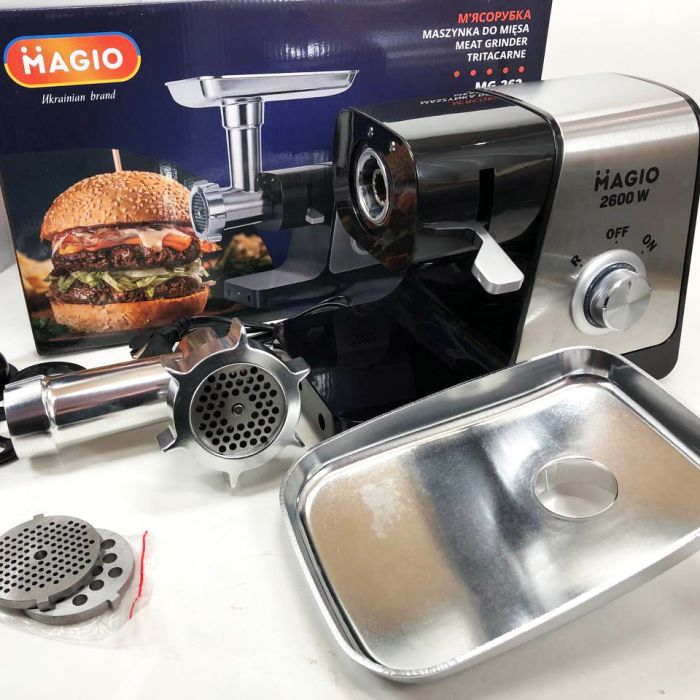 Мясорубка электрическая Magio MG-262, мясорубка для томатов, электромясорубка соковыжималка для томатов