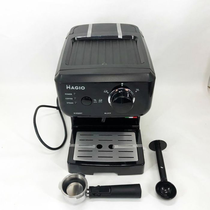 Кофеварка рожковая эспрессо MAGIO MG-962 1140 Вт, кофемашина латте, кофеварка автоматическая