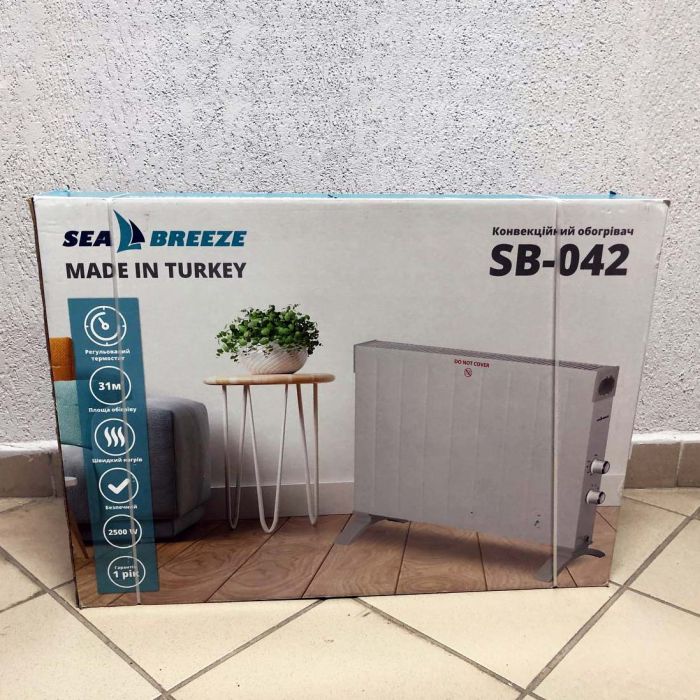 Конвектор SeaBreeze SB-042 2500 Вт, Конвекторные обогреватели для дома 2500w, Электроконвектор