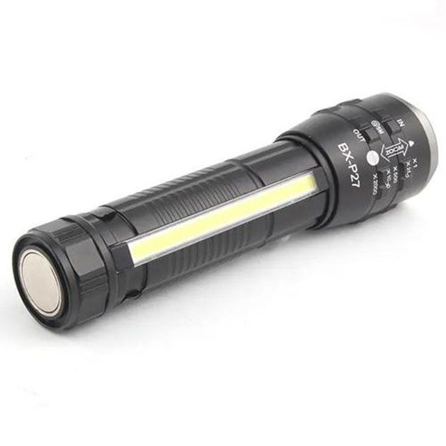 Карманный фонарик PLD-P27 White Laser LED PM10-TG+COB, Сверхмощный фонарик, Подствольный фонарик