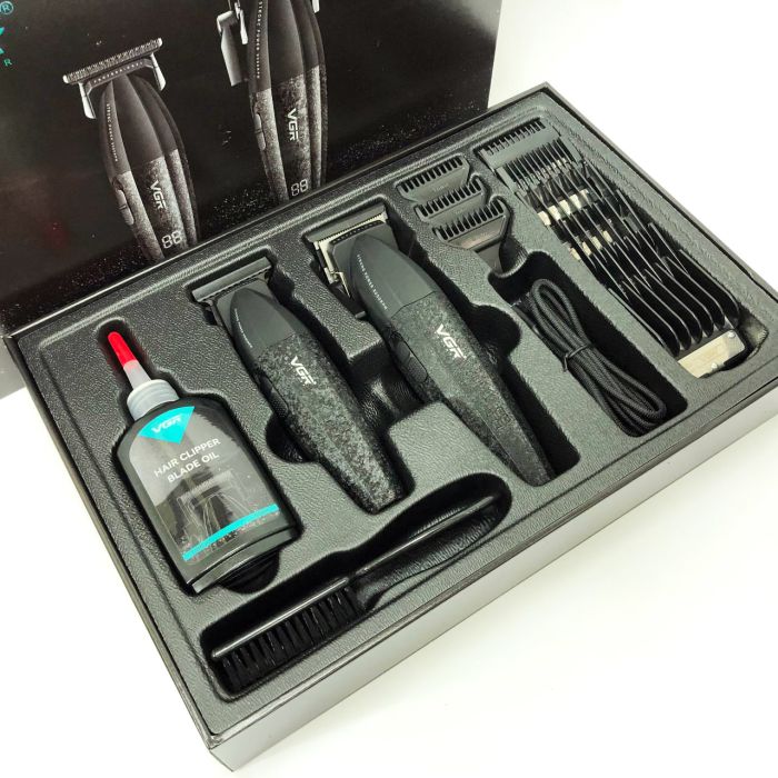 Профессиональный набор для стрижки волос VGR V-640 аккумуляторный Barber Combo PREMIUM