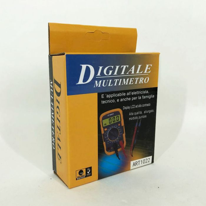 Мультиметр DT-830 LN с подсветкой и звуком ABaTap до 750 В Оранжевый, тестер для измерения напряжения