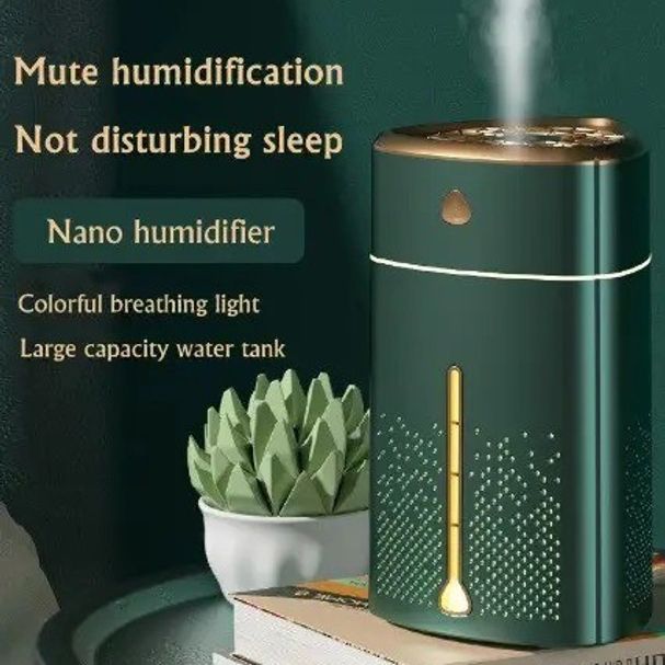 Ультразвуковой увлажнитель воздуха для детей с подсветкой Heavy Fog Humidifier, Увлажнитель мини. Зеленый