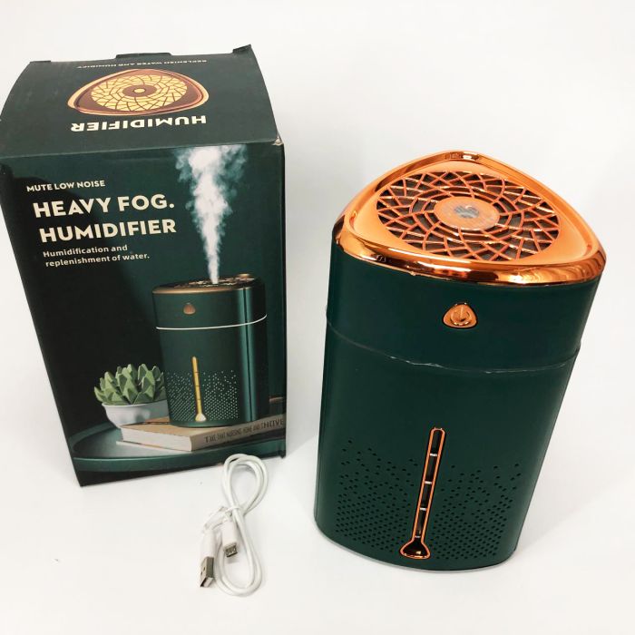 Ультразвуковой увлажнитель воздуха для детей с подсветкой Heavy Fog Humidifier, Увлажнитель мини. Зеленый