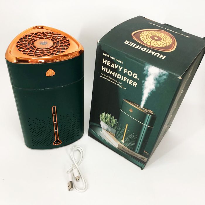 Ультразвуковой увлажнитель воздуха для детей с подсветкой Heavy Fog Humidifier, Увлажнитель мини. Зеленый