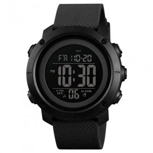 Часы наручные мужские SKMEI 1426BKBK BLACK-BLACK, часы тактические противоударные. Цвет: черный