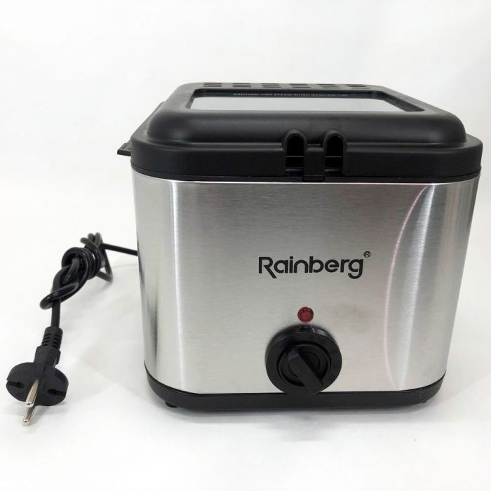 Фритюрница для дома Rainberg RB-2219 с терморегулятором и съемной чашей электрофритюрница мини фритюрница