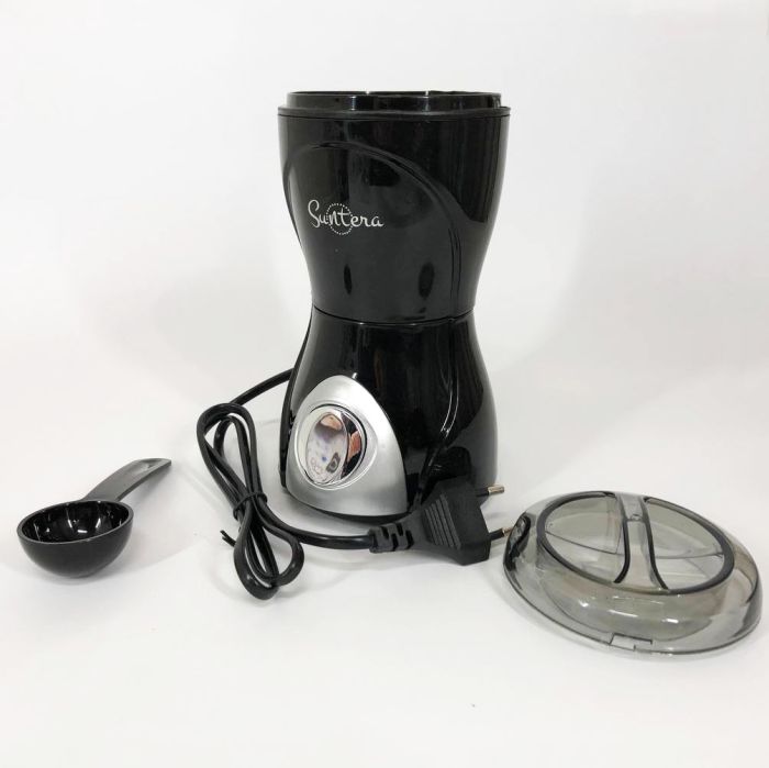 Кофемолка Suntera SCG-601B 200 Вт, кофемолка мощная, кофемолка електрична, измельчитель кофейных зерен