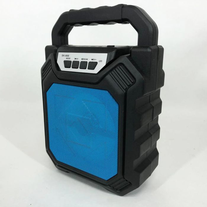 Беспроводная портативная Bluetooth колонка YF-668BT. Цвет: синий