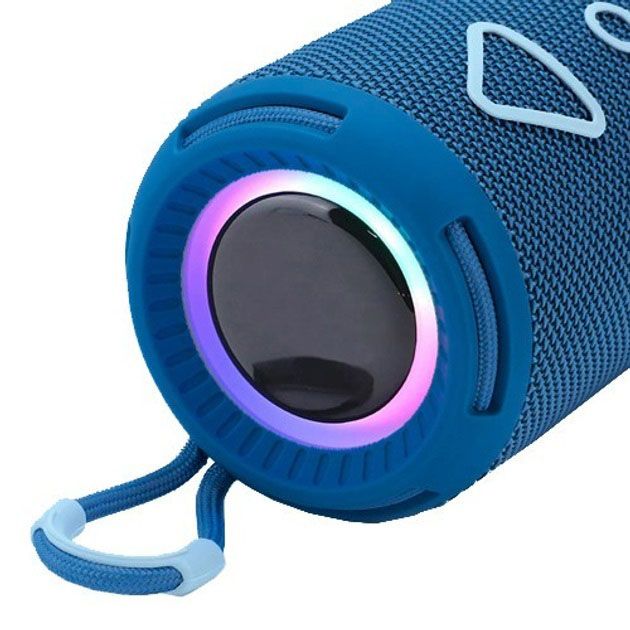 Bluetooth колонка портативная TG656 FM-радио, мощная переносная акустическая колонка. Цвет: синий
