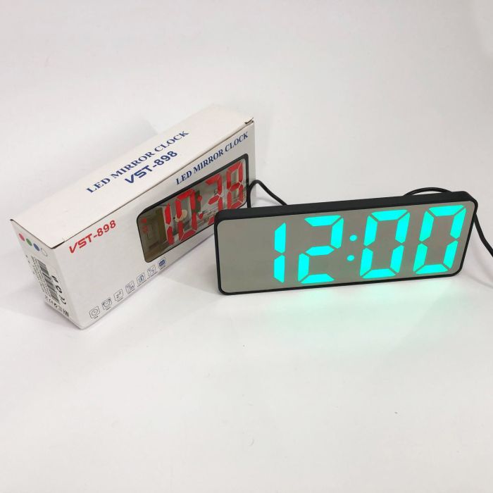 Электронные настольные LED часы от USB VST-898-4 с будильником и термометром оригинальные настольные часы