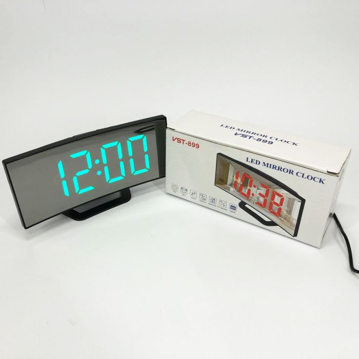 Часы настольные VST-899-4 USB с зеленым циферблатом, Электронный настольные часы light