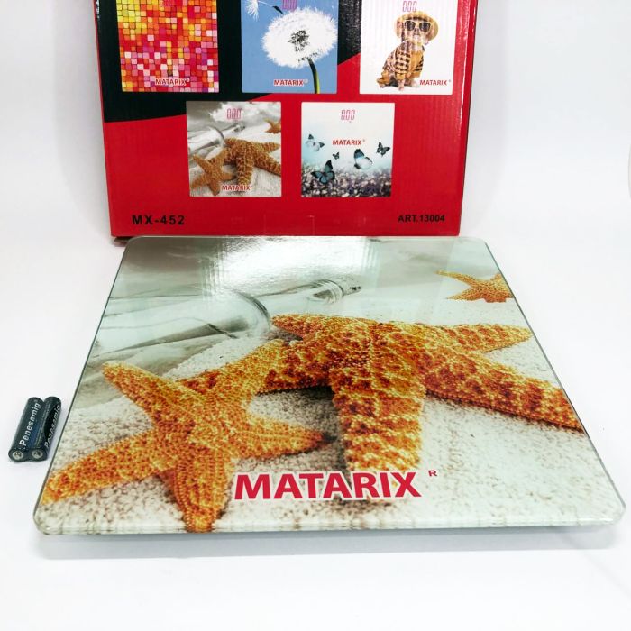 Весы напольные MATARIX MX-452 180 кг, Весы напольные для измерения массы тела, Электронные весы звезды