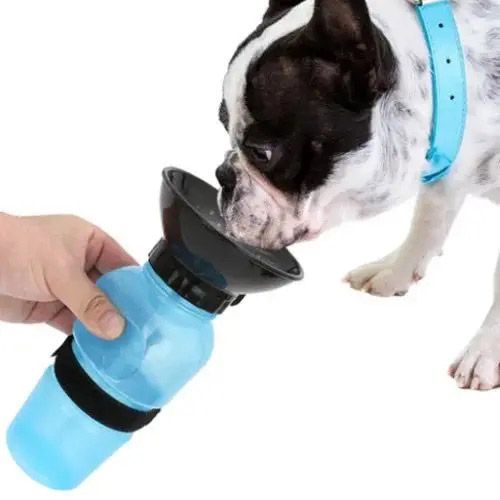 Поилка для собак дорожная переносная Aqua Dog 537 мл портативная бутылка для крупных и мелких собак FS-97