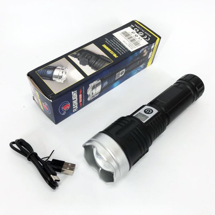 Фонарь PLD-008 WHITE LASER LED PM10-TG, power bank, Фонарик тактический аккумуляторный ручной