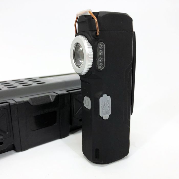Фонарик-зажигалка армейская MULTIFUNCTIONAL D51-COB, Зажигалки подарки для мужчин. Цвет: черный