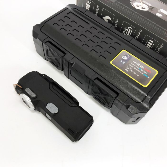 Фонарик-зажигалка армейская MULTIFUNCTIONAL D51-COB, Зажигалки подарки для мужчин. Цвет: черный
