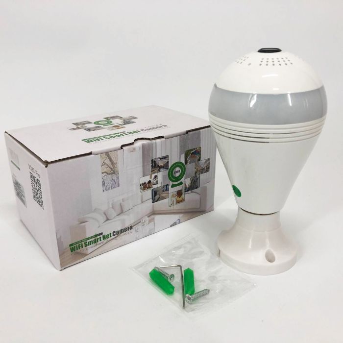 Камера видеонаблюдения лампочка SMART+DVR WI-FI H302 \ CAD-B13, Панорамная камера видеонаблюдения