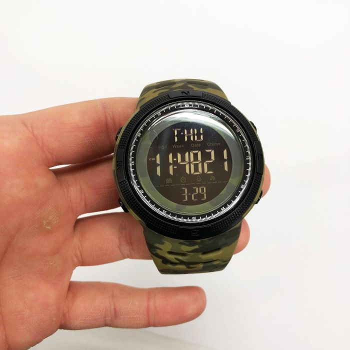 Часы наручные мужские SKMEI 2070CMGN ARMY GREEN CAMO. Цвет: зеленый камуфляж