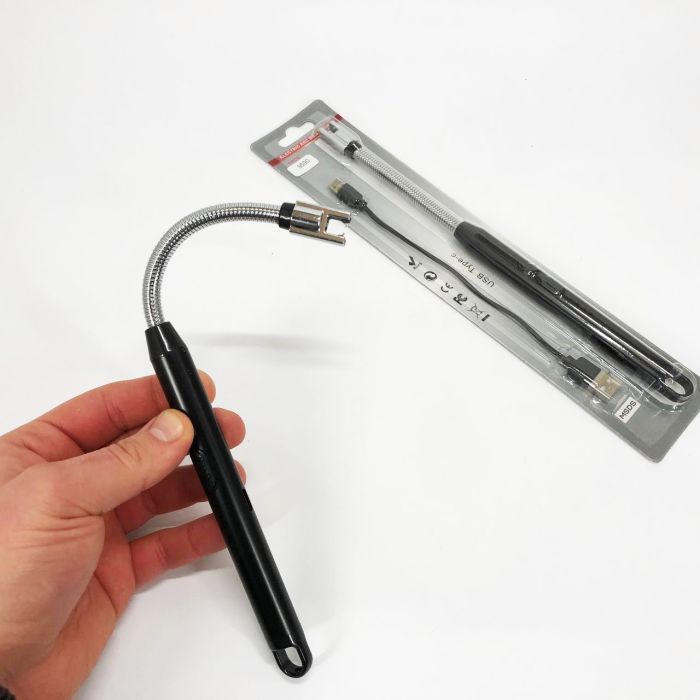 Зажигалка электрическая BBQ Lighter импульсная плазменная ветрозащитная USB зажигалка для газовой плиты