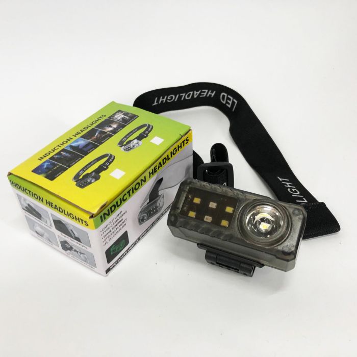 Фонарь налобный YJ-A06-LED+6SMD, Тактический фонарь с красным светом на каску, Головной фонарик