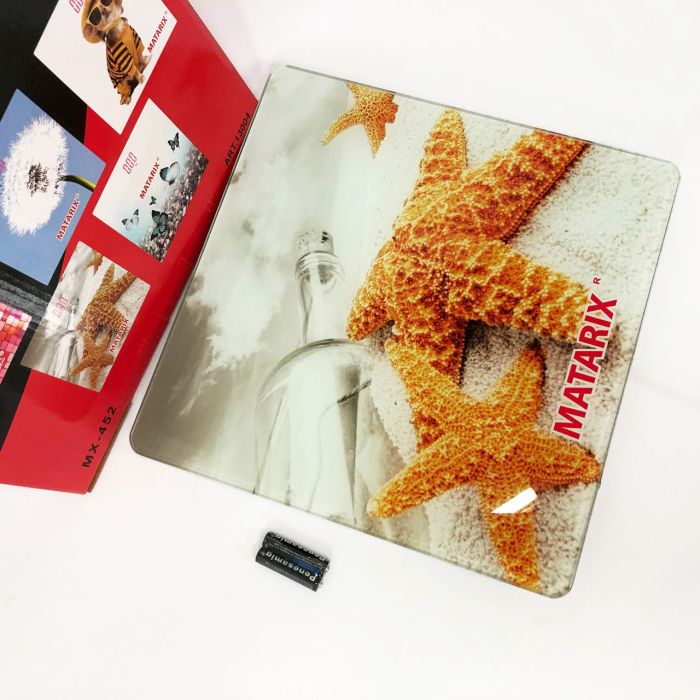 Весы напольные MATARIX MX-452 180 кг, Весы напольные для измерения массы тела, Электронные весы звезды