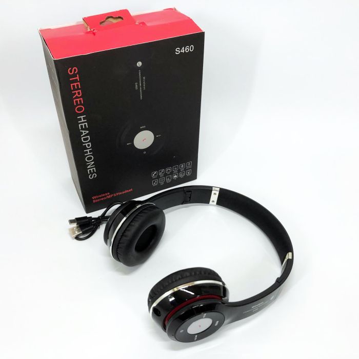 Беспроводные наушники S460 Bluetooth black с MP3 плеером черный 18-20000 Гц, Беспроводные блюз наушники