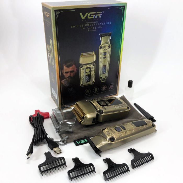 Машинка для стрижки и бритья VGR V-641, Беспроводная электробритва, Машинка для стрижки головы