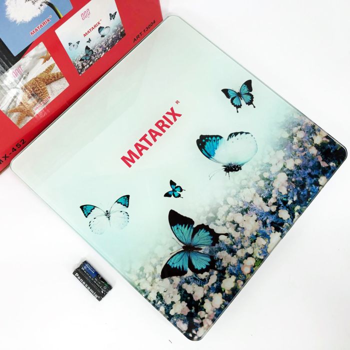 Весы напольные MATARIX MX-452 180 кг, Весы напольные для измерения массы тела, Электронные весы бабочки