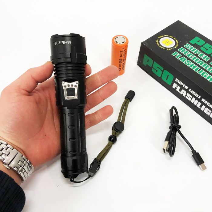 Фонарь Сверх яркий Police BL-717B-P99 Ultra Brite, Переносной ручной мощный фонарь водонепроницаемый