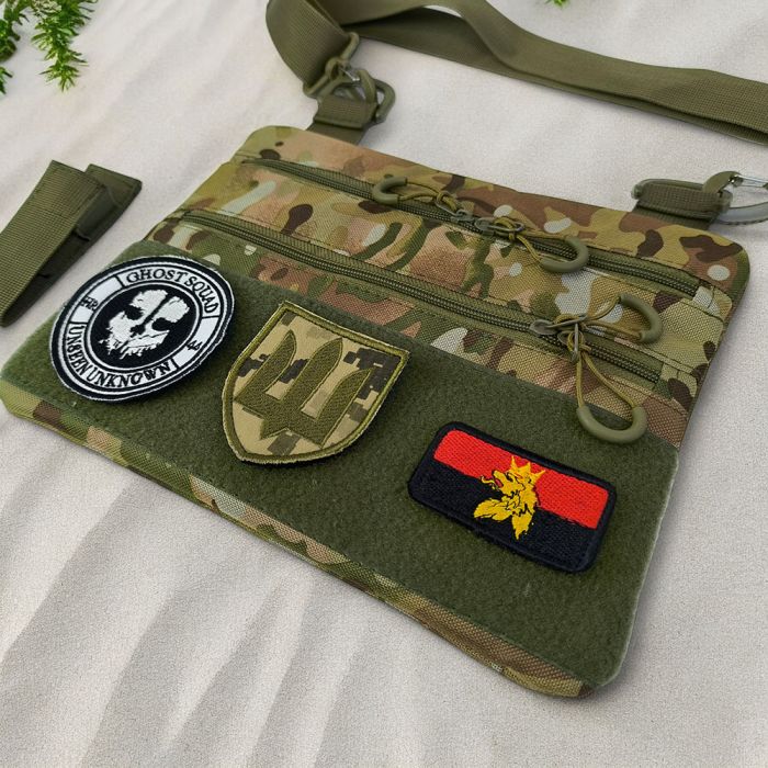 Нагрудная сумка тактическая тканевая, Рюкзак ВСУ, Сумка ВСУ, Армейская сумка через плечо