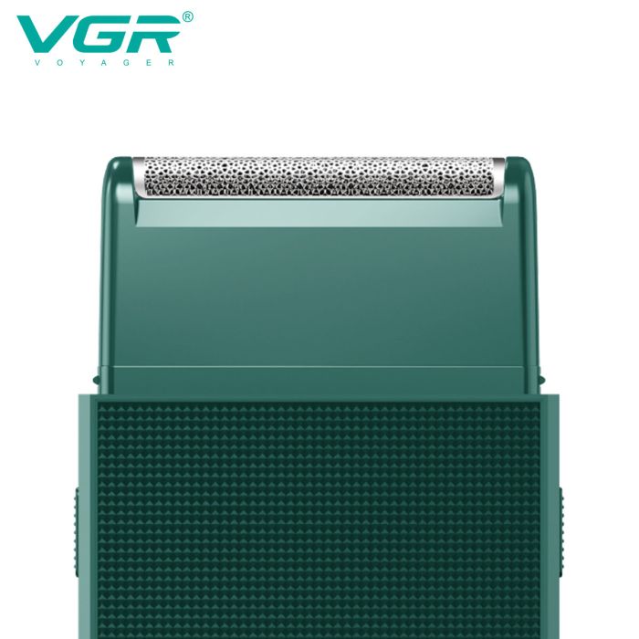 Электробритва VGR V-376 GREEN шейвер, Профессиональный шейвер-электробритва, Портативная бритва