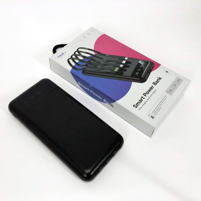 Павербанк Power Bank UKC 50000mAh Мобильная зарядка внешний аккумулятор портативный павер. Цвет: черный