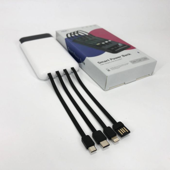 Павербанк Power Bank UKC 50000mAh Мобильная зарядка внешний аккумулятор портативный павер. Цвет: белый
