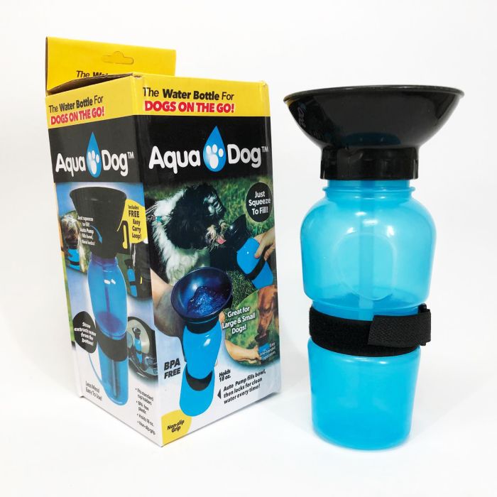 Поилка для собак дорожная переносная Aqua Dog 537 мл портативная бутылка для крупных и мелких собак FS-97