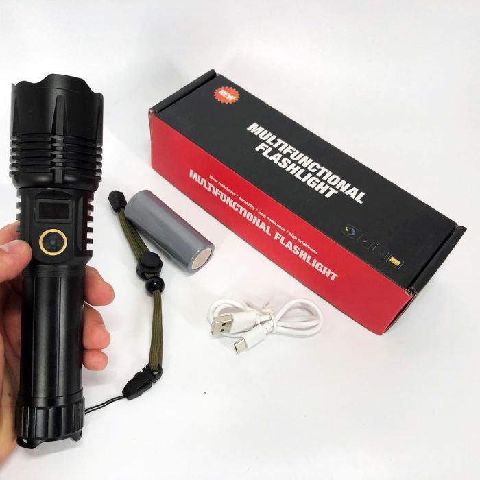 Фонарь аккумуляторный PLD-501 White Laser LED PM10-TG, мощный аккумуляторный лед фонарик, сильный фонарик