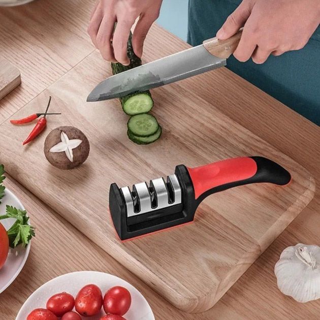 Профессиональная Ручная Точилка для ножей 3 уровня заточки Fast Sharpener RS-168