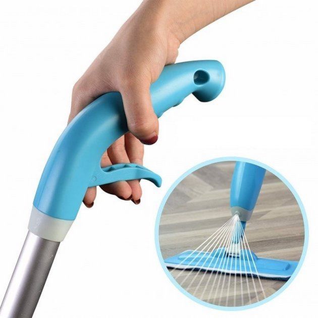 Швабра с распылителем Water Spray Mop, Швабра спрей с распылителем и емкостью для воды. Цвет: синий
