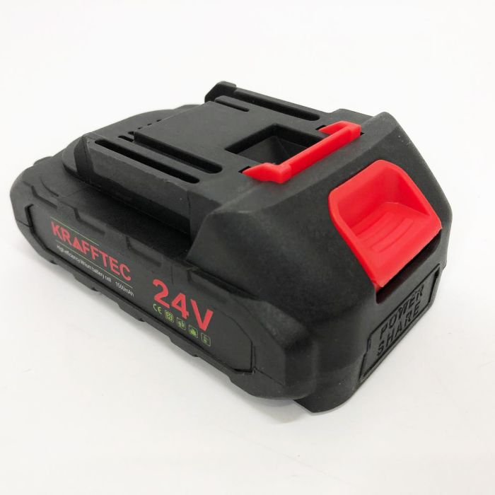 Литий-ионный аккумулятор KRAFFTEC 24V 1500mAh для электроинструментов, Аккумуляторы для дрели шуруповерта
