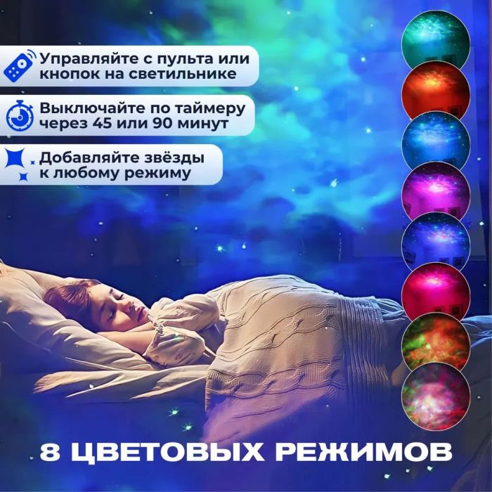 Проектор галактики лазерный астронавт, Космический проектор, Детский ночник проектор космонавт