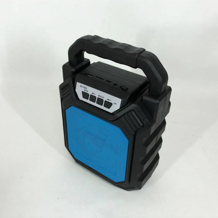 Беспроводная портативная Bluetooth колонка YF-668BT. Цвет: синий